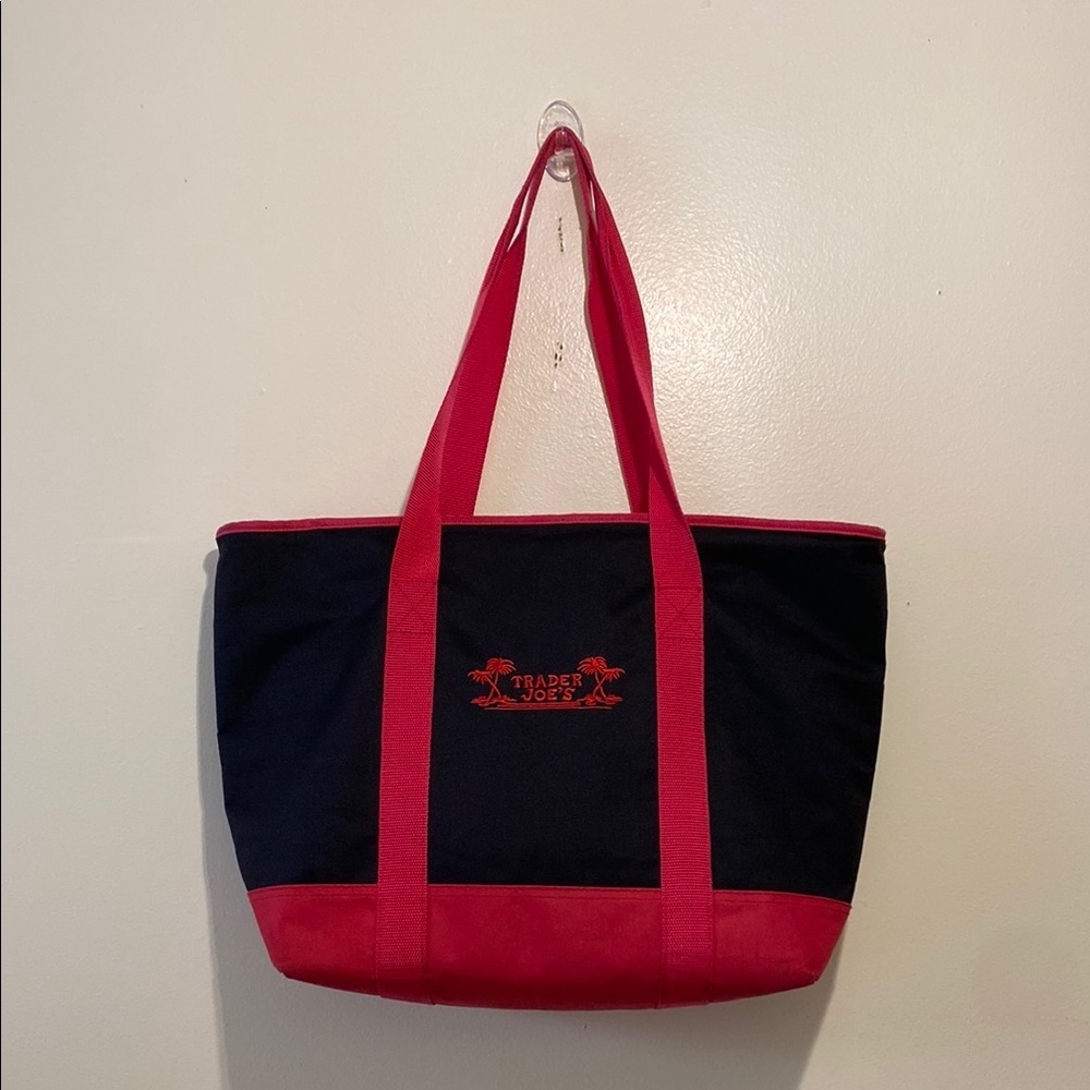 TRADER JOE’s Red and Black Tote Bag